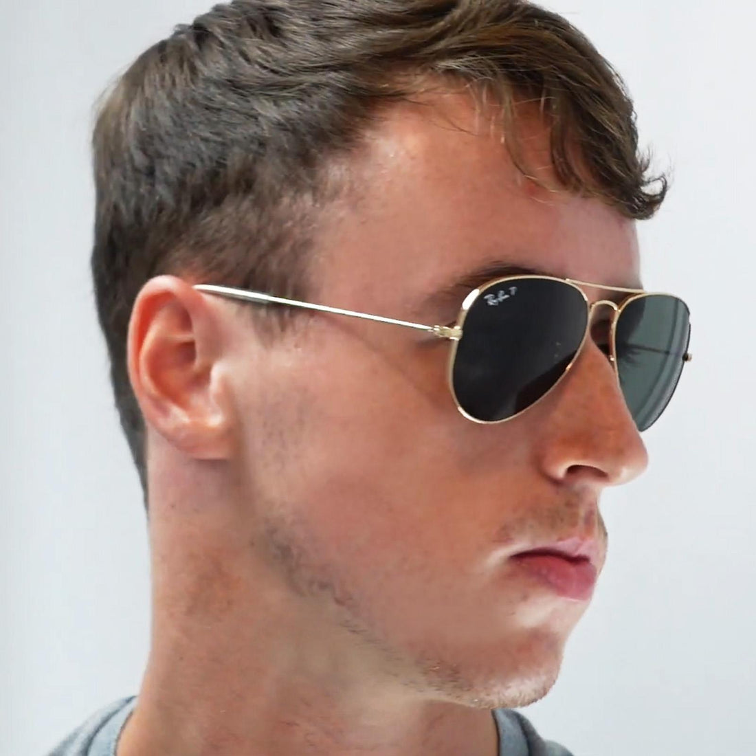 Ray-Ban Sunglasses Aviator 3025 112/19 Matt Gold Green Mirror 62mm