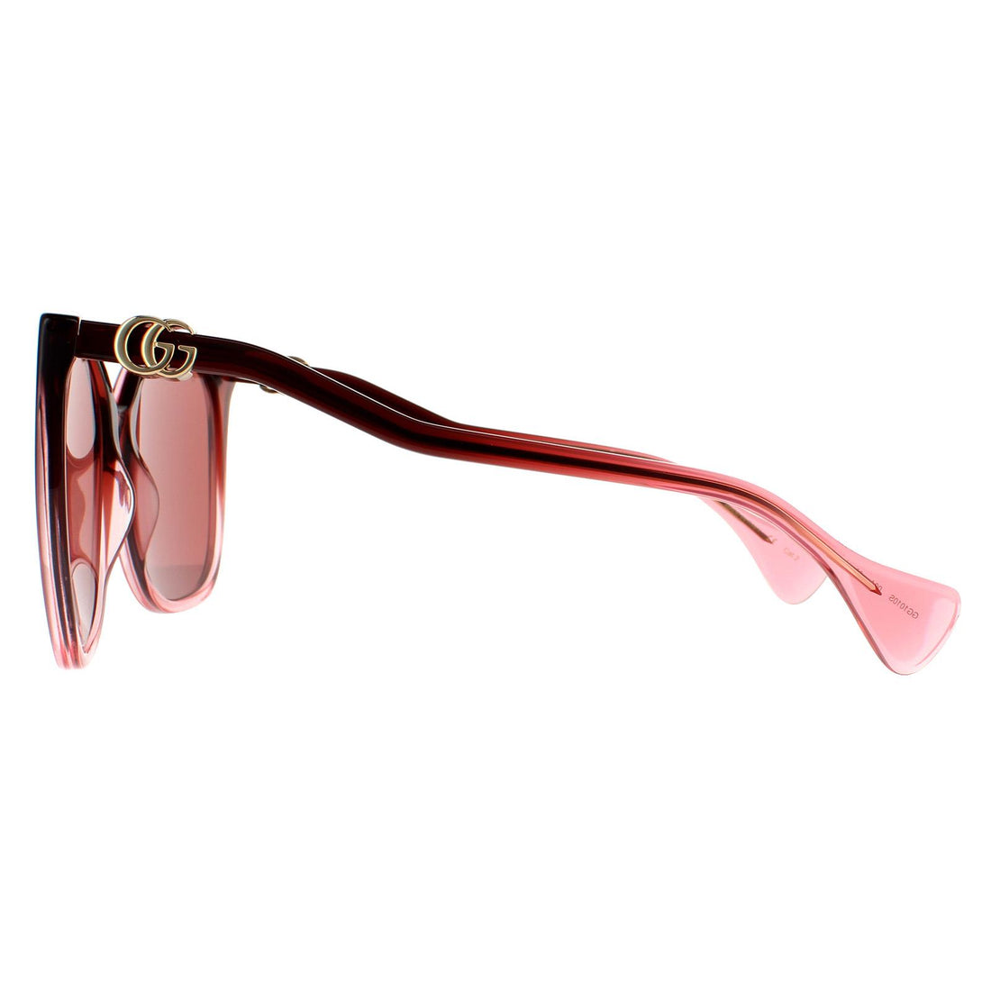 Gucci Sunglasses GG1010S 004 Burgundy Red