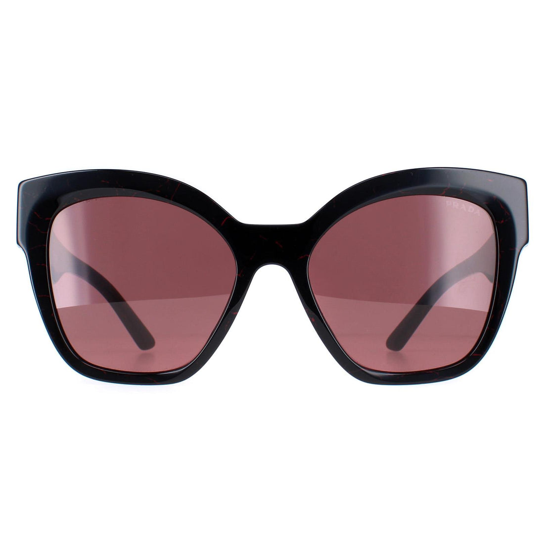 Prada Sunglasses PR 17ZS 11F08S Black Red Dark Violet