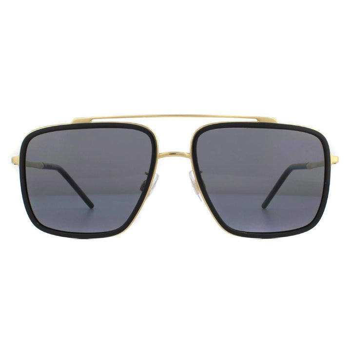 Dolce & Gabbana Sunglasses DG2220 02/81 Gold and Black Brown Gradient Polarized