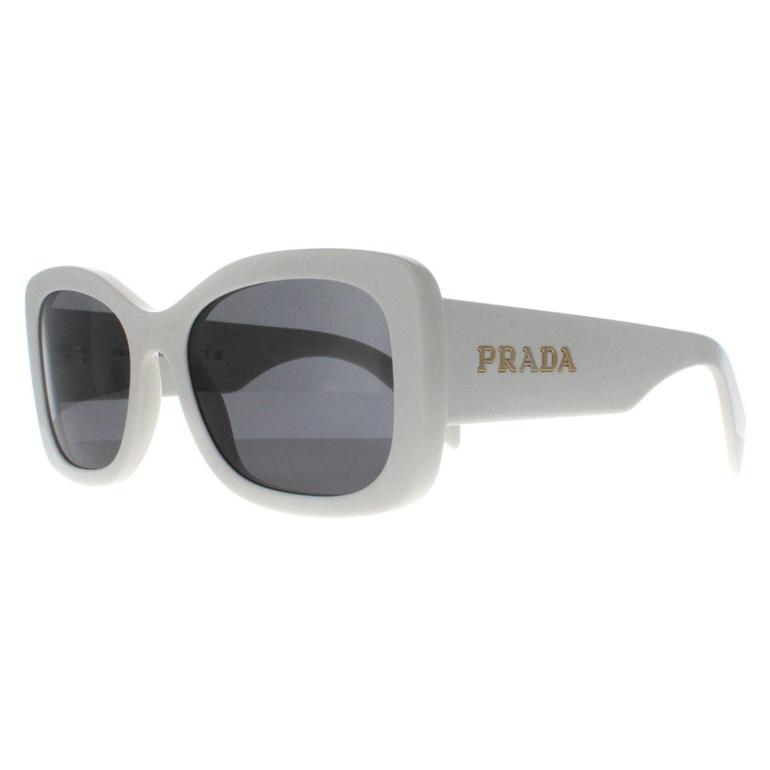 Prada Sunglasses PRA08S 1425S0 Talc Dark Grey