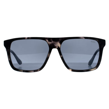 BMW Sunglasses BW0040-H 56C Black Tortoise Smoke Grey Mirror