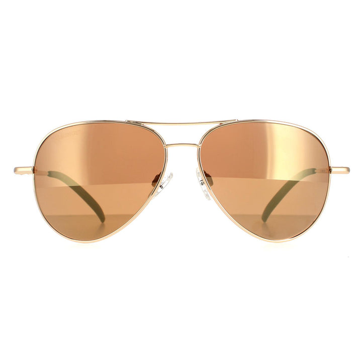 Serengeti Sunglasses Carrara Small 8551 Shiny Bold Gold Polarized Drivers Gold