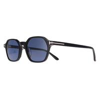Tom Ford Sunglasses Joey FT1301 01V Shiny Black Dark Blue