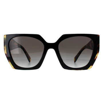 Prada Sunglasses PR15WS 3890A7 Black and Medium Tortoise Light Grey Gradient