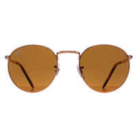 Ray-Ban RB3637 New Round Sunglasses Rose Gold Brown 53