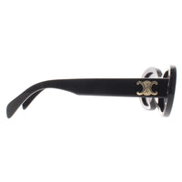 Celine Sunglasses Triomphe CL40194U 01A Shiny Black Smoke Grey