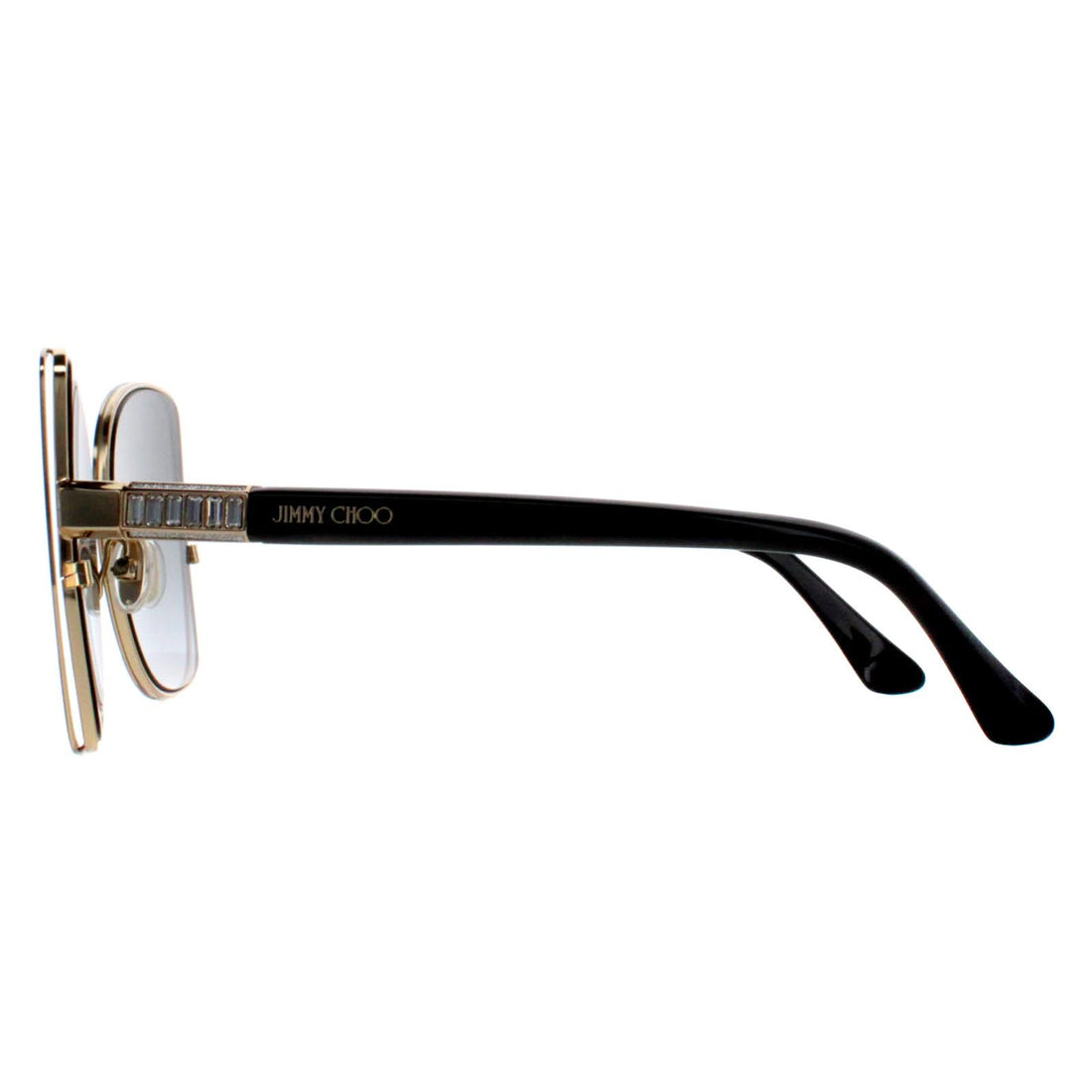 Jimmy Choo Sunglasses FRIEDA/S 2M2 90 Black and Gold Grey Gradient
