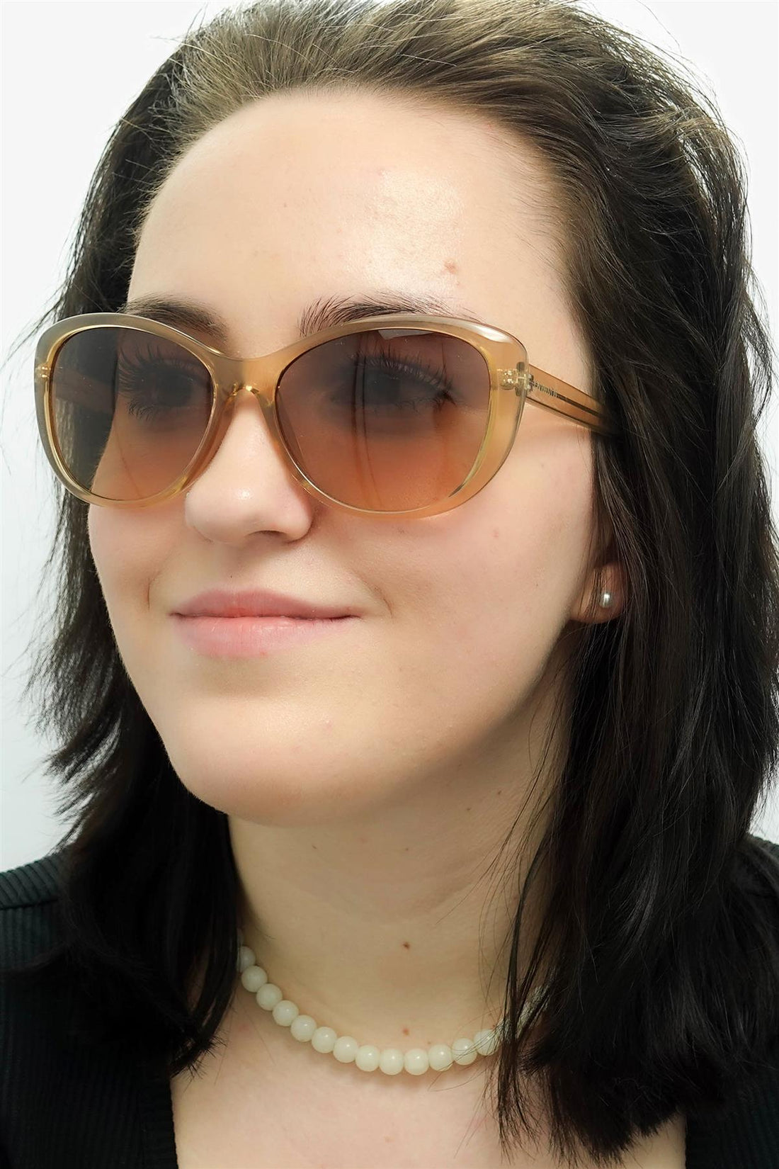 Calvin Klein Sunglasses CK19560S 270 Crystal Beige Brown Gradient