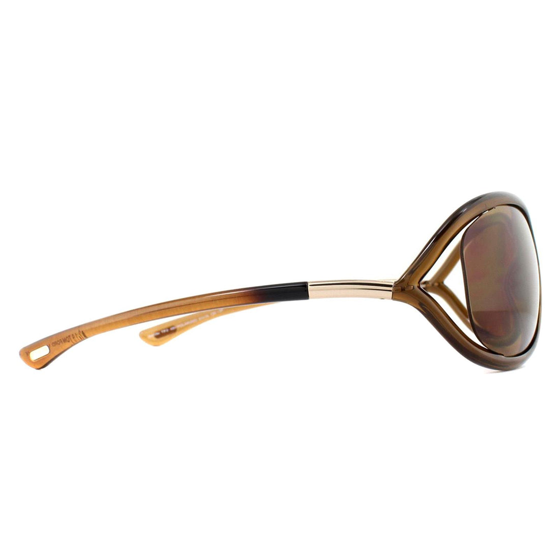 Tom Ford Sunglasses 0008 Jennifer 48H Shiny Dark Brown Brown Polarized