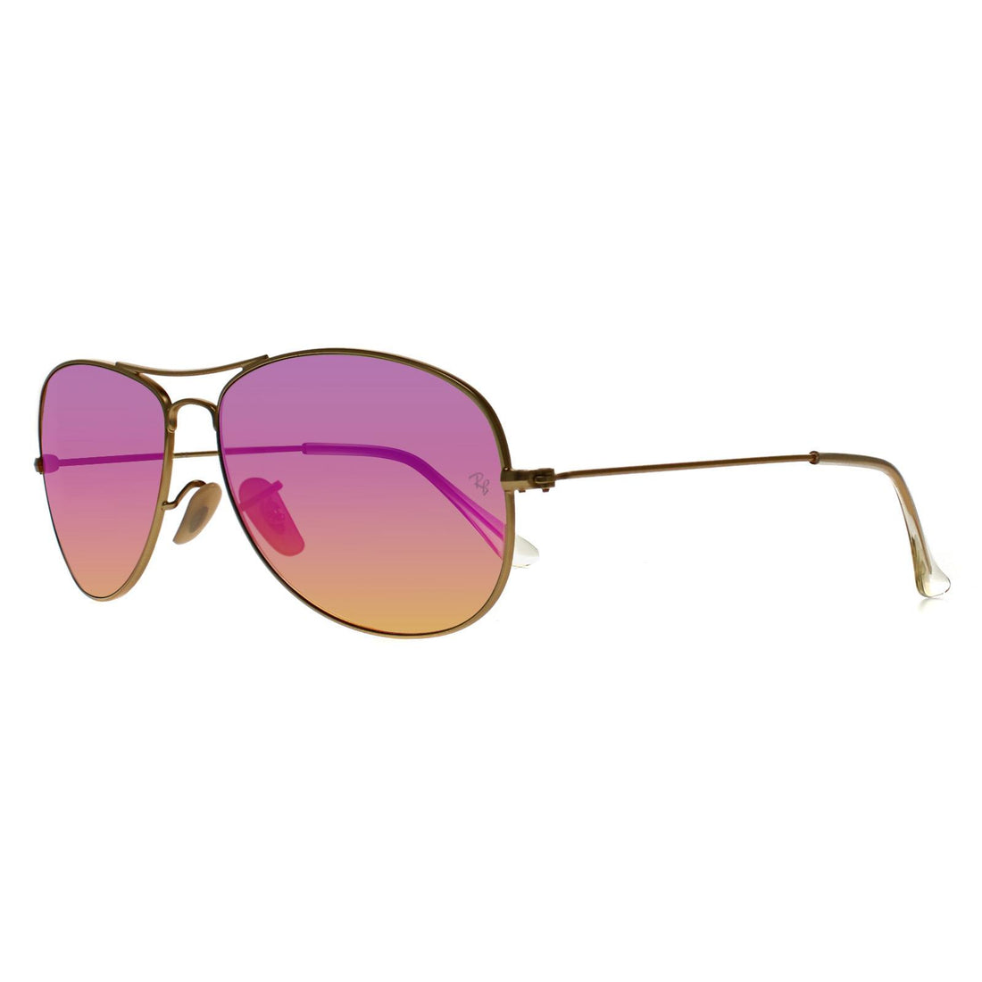 Ray-Ban Sunglasses Cockpit 3362 112/4T Gold Cyclamen Flash 59mm