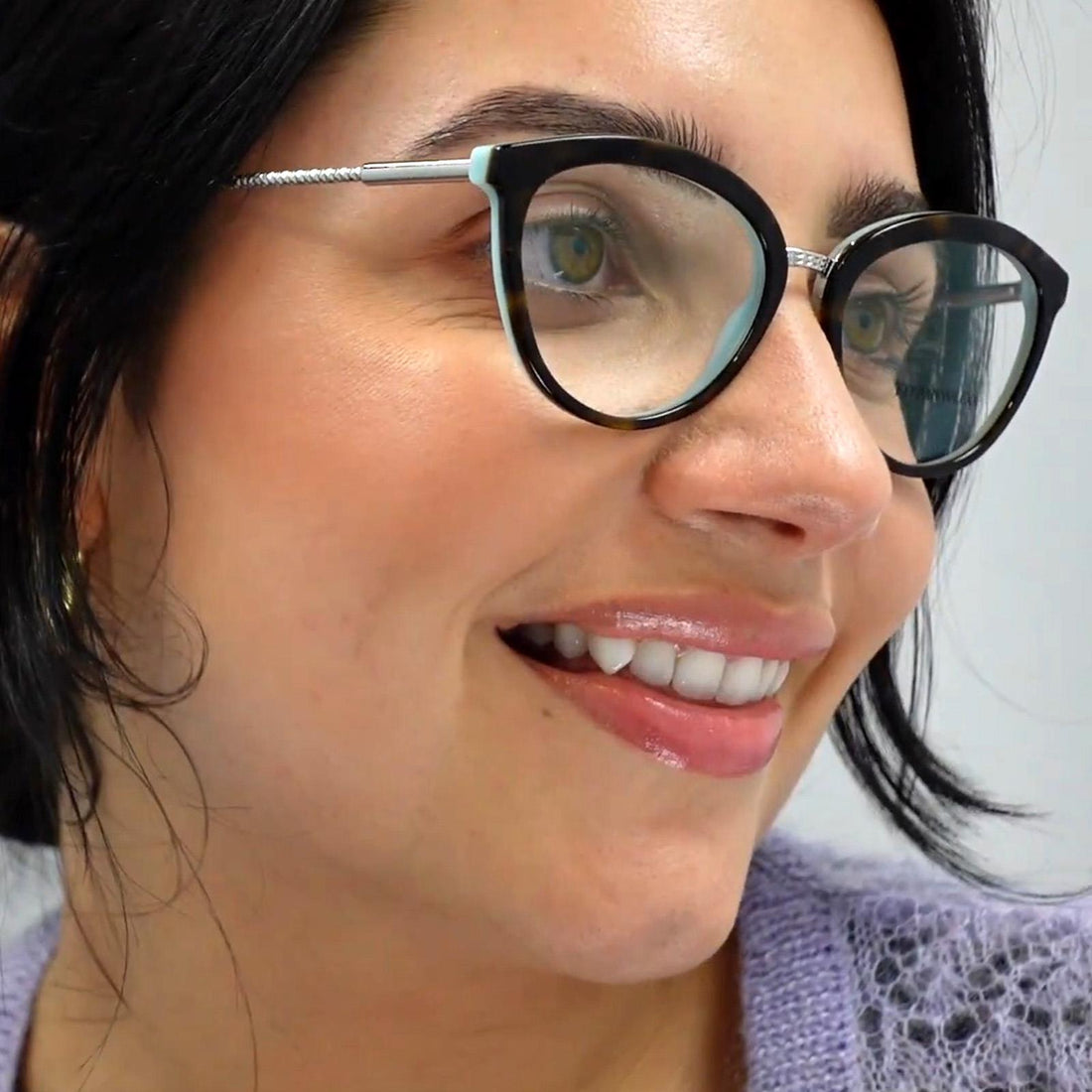 Tiffany Glasses Frames TF2173 8134 Havana Blue 53mm