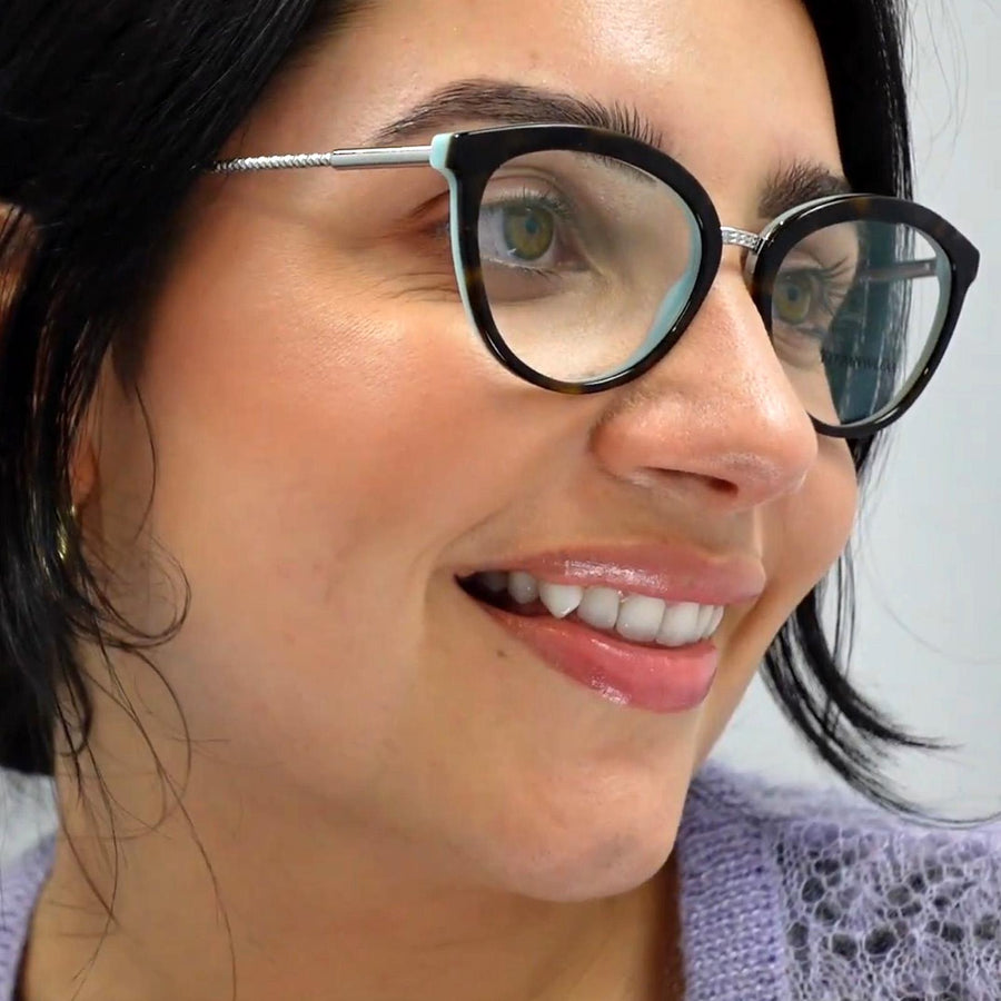 Tiffany Glasses Frames TF2173 8134 Havana Blue 53mm