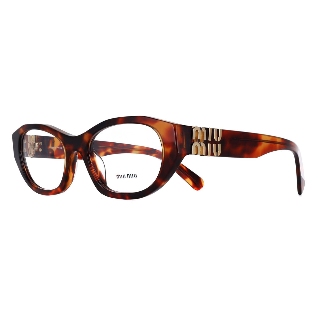 Miu Miu Glasses Frames MU03WV 21C1O1 Havana Mahogany Women