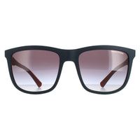Armani Exchange AX4093S Sunglasses Matte Blue / Grey Gradient