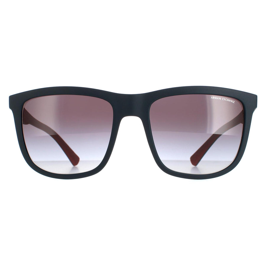 Armani Exchange AX4093S Sunglasses Matte Blue Grey Gradient