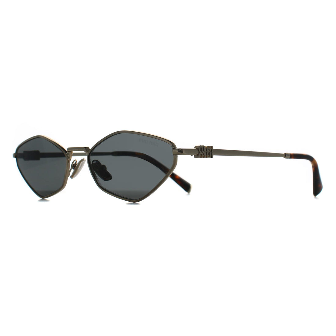 Miu Miu Sunglasses MU56ZS ZVN5S0 Pale Gold Dark Grey