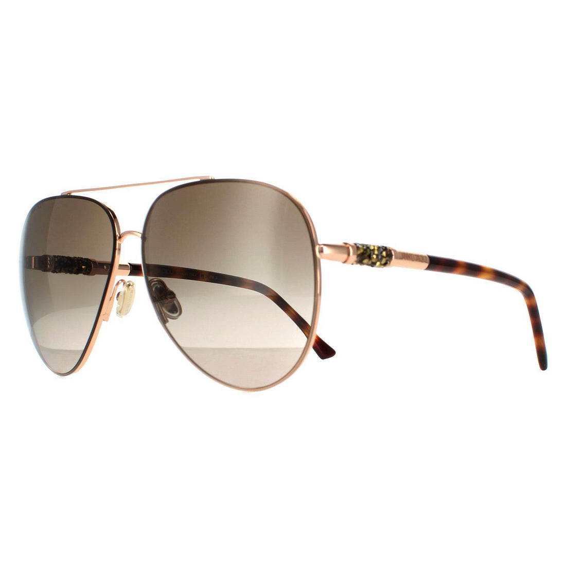 Jimmy Choo Sunglasses Gray/S 06J HA Gold Havana Brown Gradient