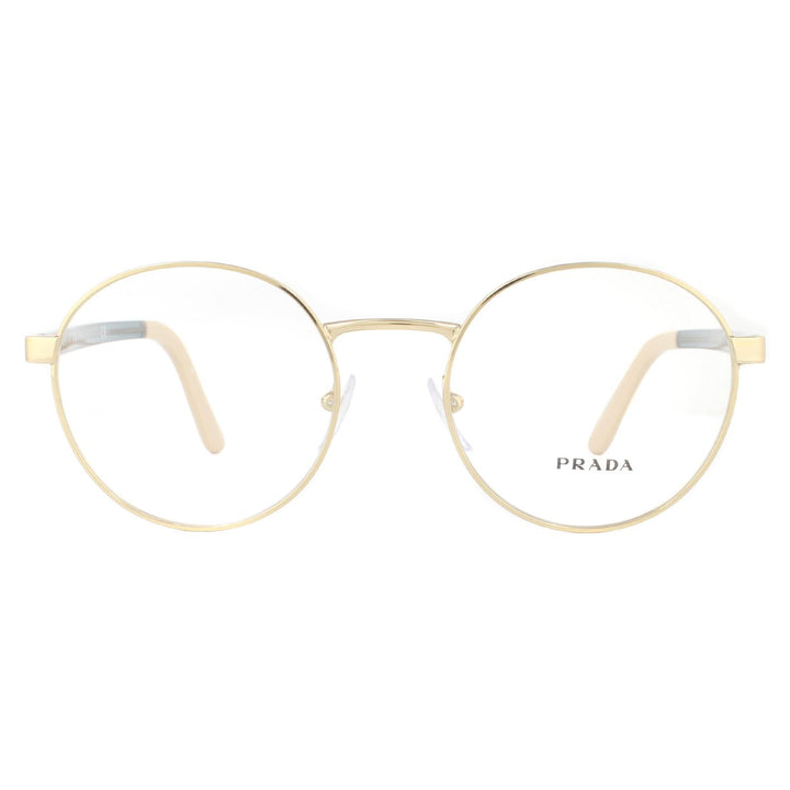 Prada Glasses Frames PR52XV 5AK1O1 Gold Women