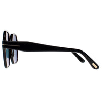 Tom Ford Sunglasses Romy FT1032 01A Shiny Black Smoke Grey