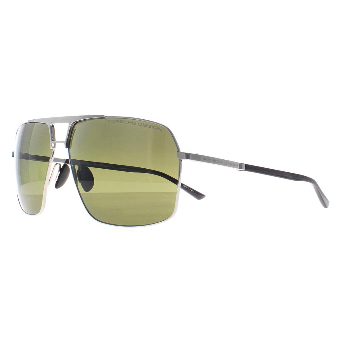 Porsche Design Sunglasses P8930 B Palladium Green Silver Mirror
