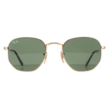 Ray-Ban Sunglasses RB3548N 001 Polished Gold Green Classic G-15