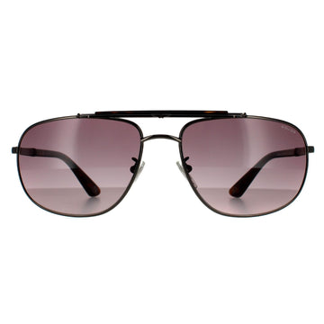 Police Sunglasses SPLD44 Origins 45 0584 Shiny Gunmetal Grey Smoke Grey Gradient
