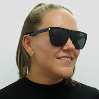 Saint Laurent Sunglasses SL 1 SLIM 001 Black Grey Smoke