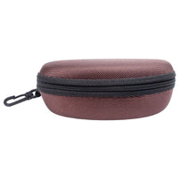 Montana Large Brown Clamshell Sunglasses Case
