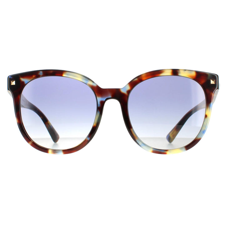 Valentino Sunglasses VA4083 50684L Havana Multicolour Blue Gradient