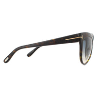 Tom Ford Sunglasses Lily FT0430 52P Dark Havana Green Gradient