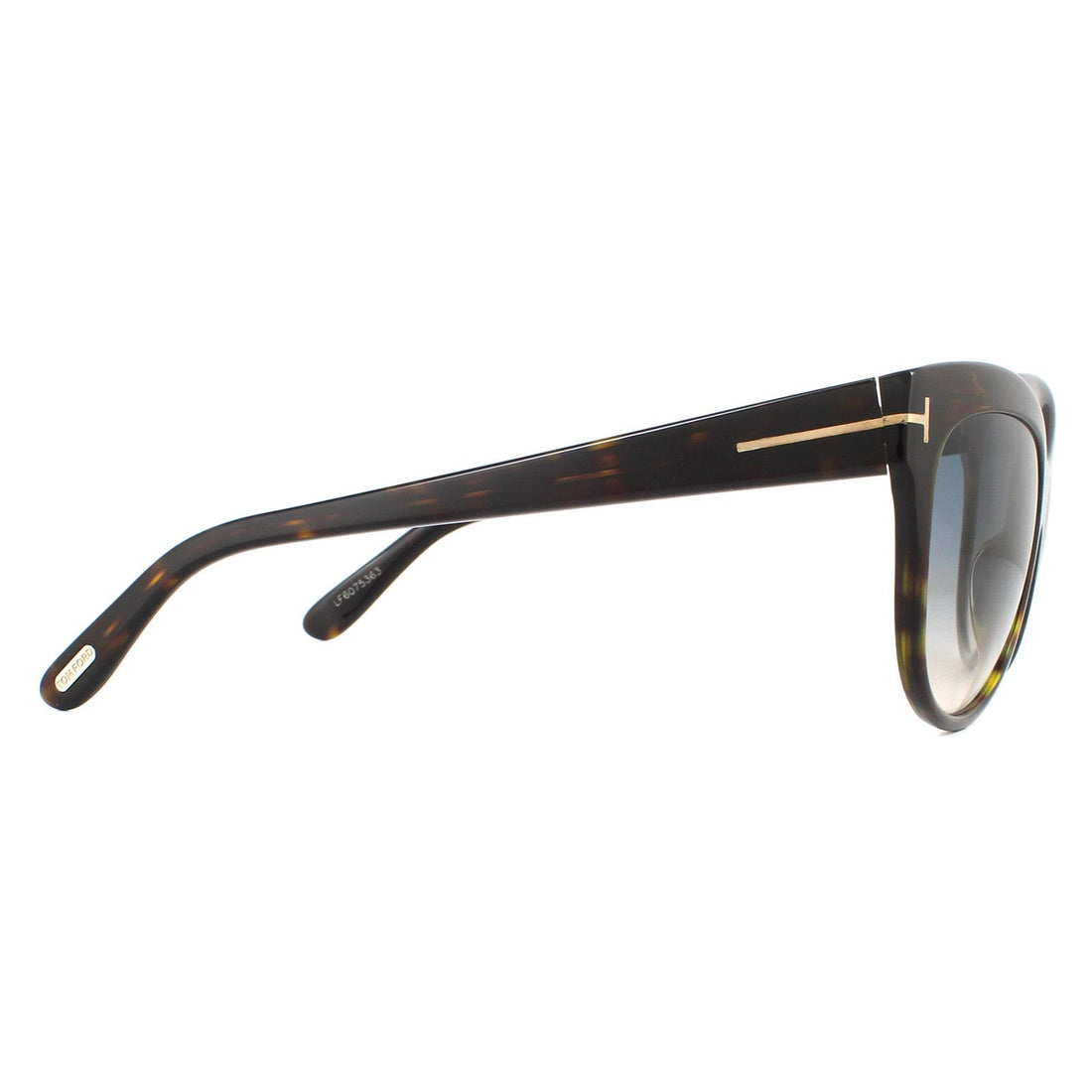 Tom Ford Sunglasses Lily FT0430 52P Dark Havana Green Gradient