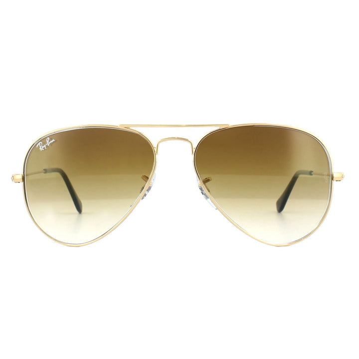 Ray-Ban Sunglasses Aviator RB3025 001/51 Gold Brown Gradient 55mm Small