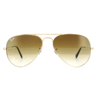 Ray-Ban Aviator Gradient RB3025 Sunglasses Gold / Brown Gradient 55