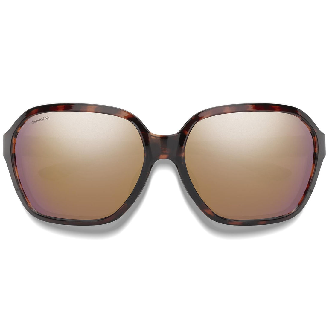 Smith Sunglasses Whitney 086 9V Tortoise ChromaPop Polarized Rose Gold Mirror