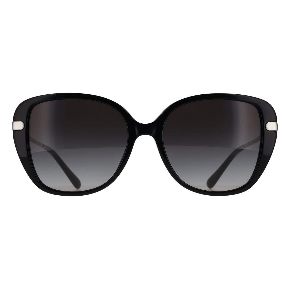 Michael Kors Sunglasses MK2185BU Flatiron 30058G Shiny Black Dark Grey Gradient
