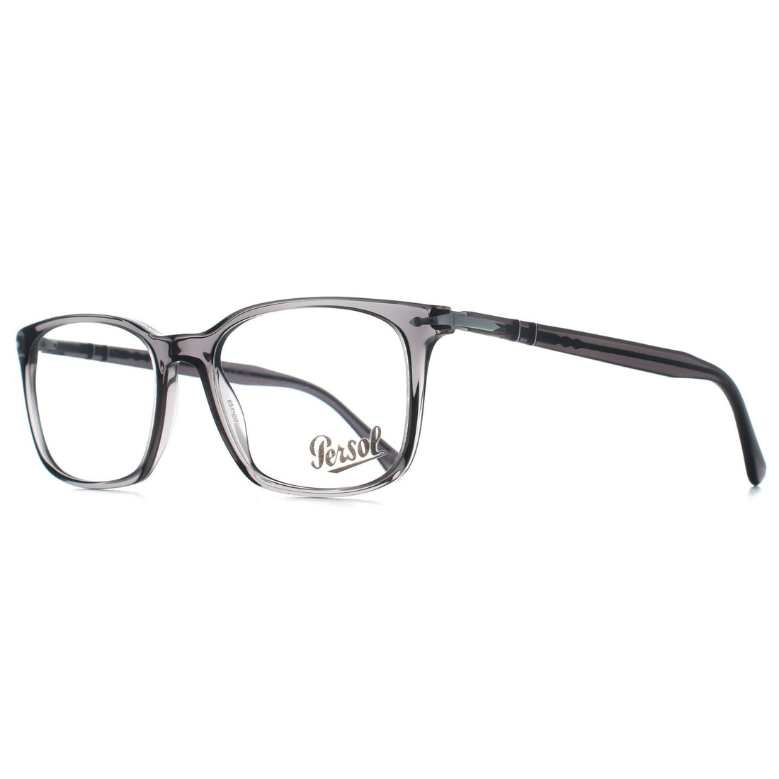 Persol Glasses Frames PO3189V 1196 Transparent Grey Men