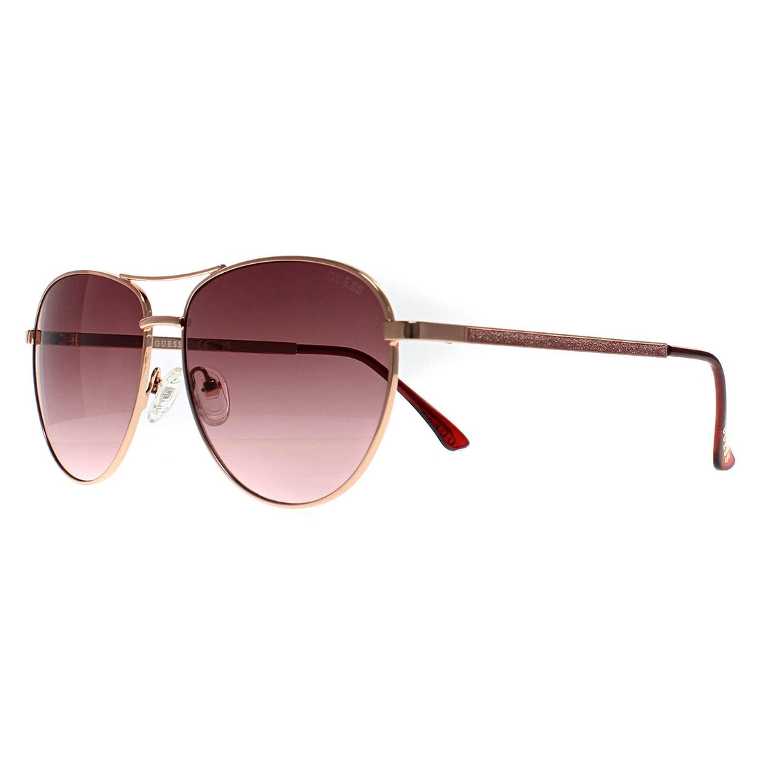 Guess Sunglasses GF6157 28T Shiny Rose Gold Bordeaux Gradient