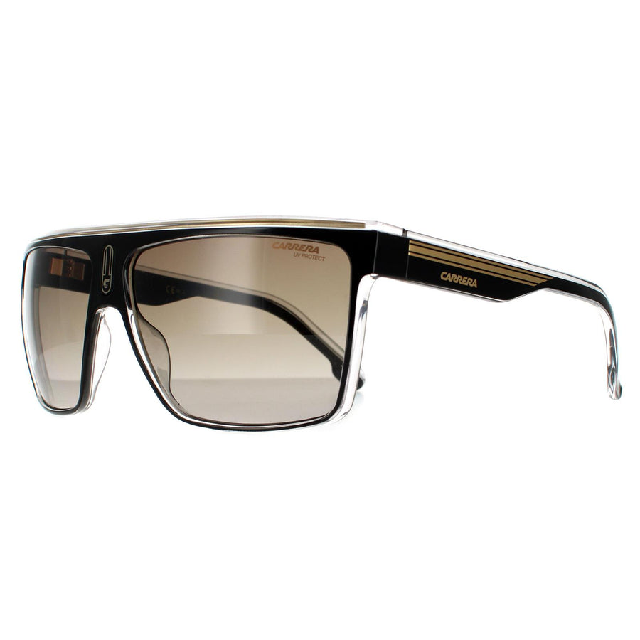 Carrera Sunglasses 22/N 2M2 HA Black Gold Brown Gradient