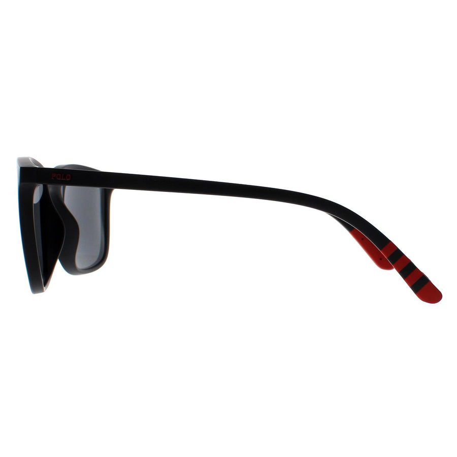 Polo Ralph Lauren Sunglasses PH4185U 537587 Matte Black Dark Grey