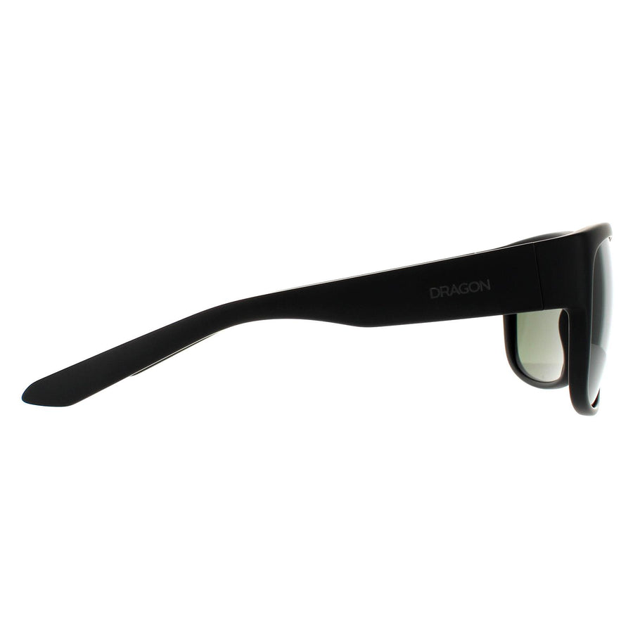 Dragon Sunglasses Rune 40725-003 Matte Black G15 Green