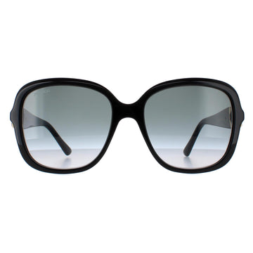 Jimmy Choo Sunglasses SADIE/S 807 9O Black Dark Grey Gradient