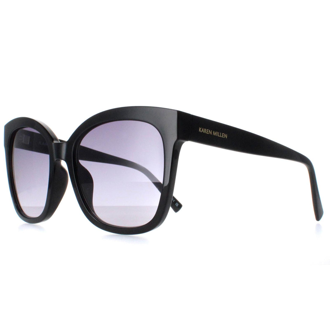 Karen Millen Sunglasses KM5052 001 Black Dark Grey Gradient