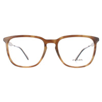 Prada Glasses Frames PR 07UV VYQ1O1 Striped Brown Mens 55mm