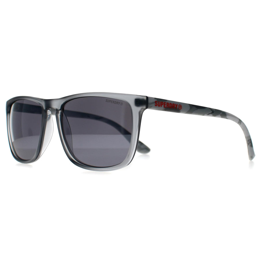 Superdry Sunglasses Shockwave 113 Matte Crystal Dark Grey Fade Crystal Grey