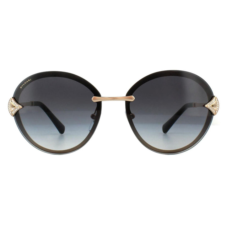Bvlgari Sunglasses BV6101B 20148G Pink Gold Grey Gradient