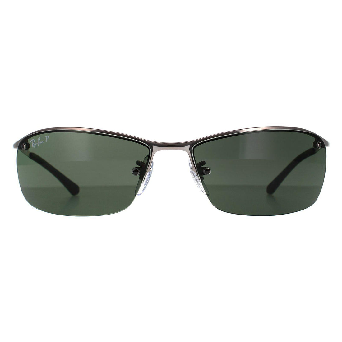 Rayban Sunglasses Top Bar 3183 Gunmetal Polarized Green 004/9A