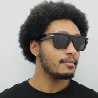 Tom Ford Sunglasses 0711 Fausto 01A Shiny Black Smoke Grey