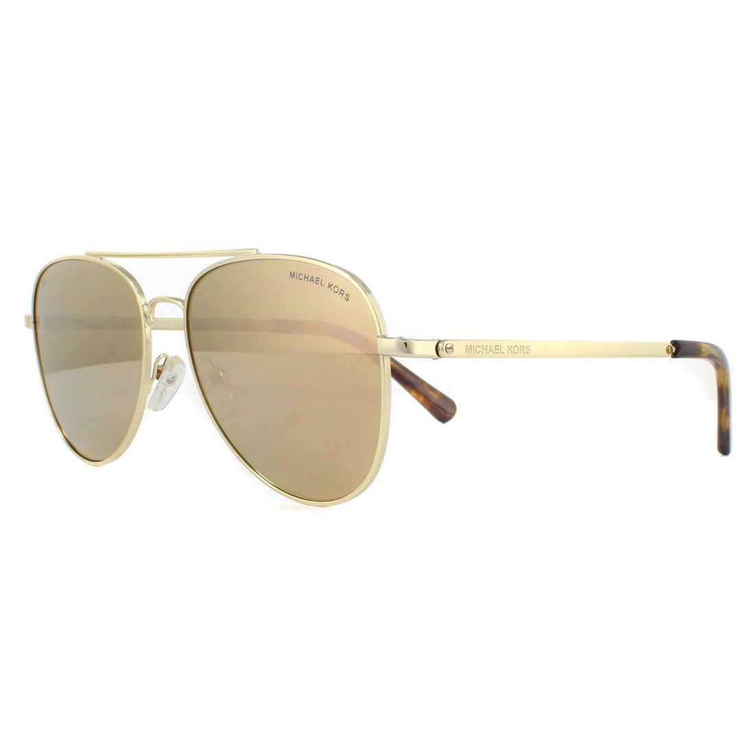 Michael Kors Sunglasses MK1045 10142O Gold Brown Mirror Polarized