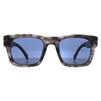 David Beckham Sunglasses DB 7099/S 2W8 KU Dark Grey Horn Space Blue